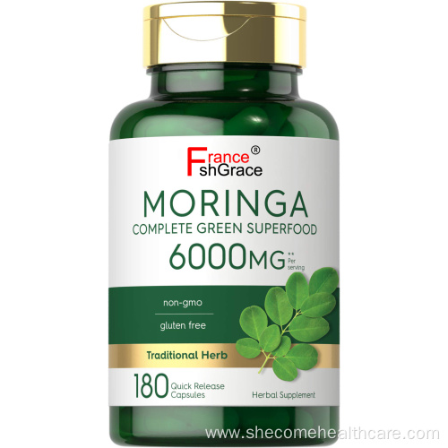 Moringa Oleifera Complete Gluten Free Moringa Leaf Capsules